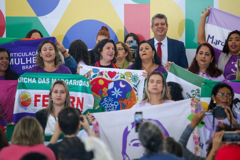 Ministros Márcio Macêdo e Cida Gonçalves