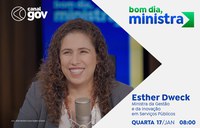 Esther Dweck tira dúvidas sobre o Concurso Nacional Unificado no Bom Dia, Ministra
