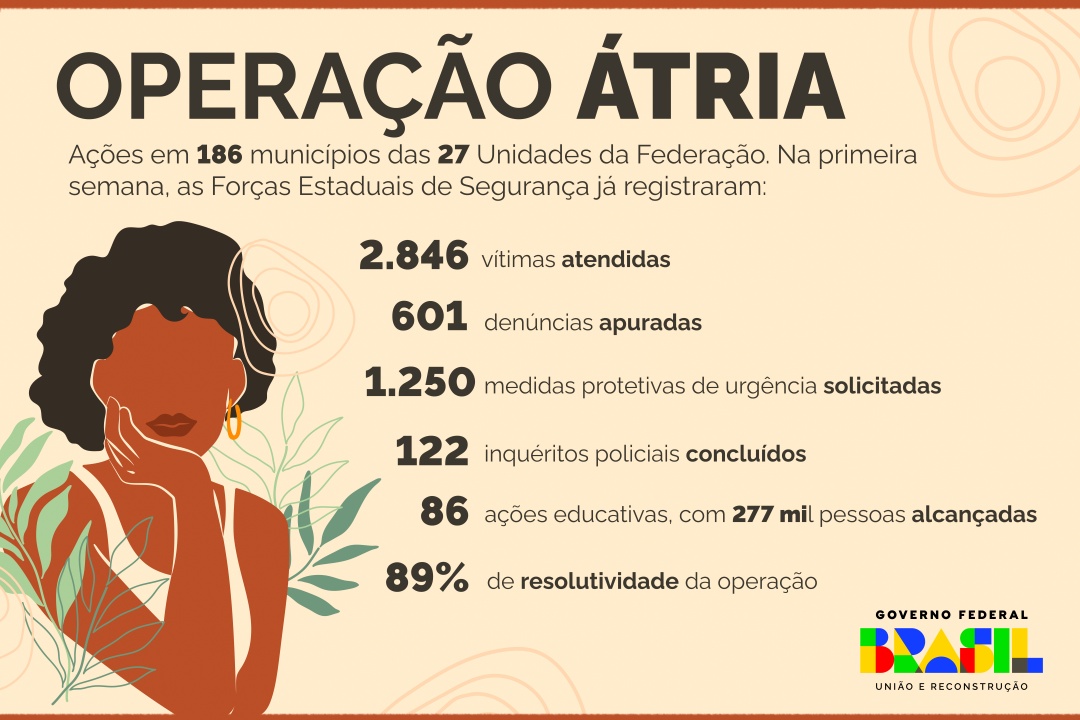 Infográfico - Balanço parcial da Operação Átria 2024