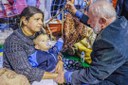 Presidente Luiz Inácio Lula da Silva, durante visita a abrigo. São Leopoldo (RS)