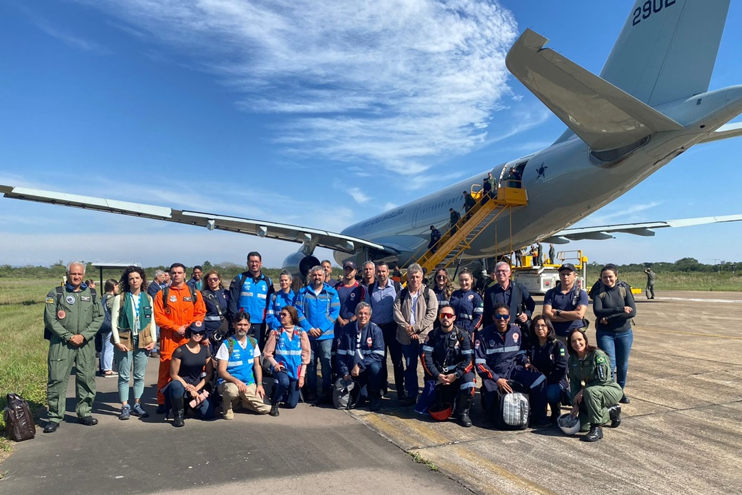 Equipe da Força Nacional do SUS reforçada com mais 23 integrantes, 15 deles especialistas em atendimento aeromédico. Foto: Min. Saúde