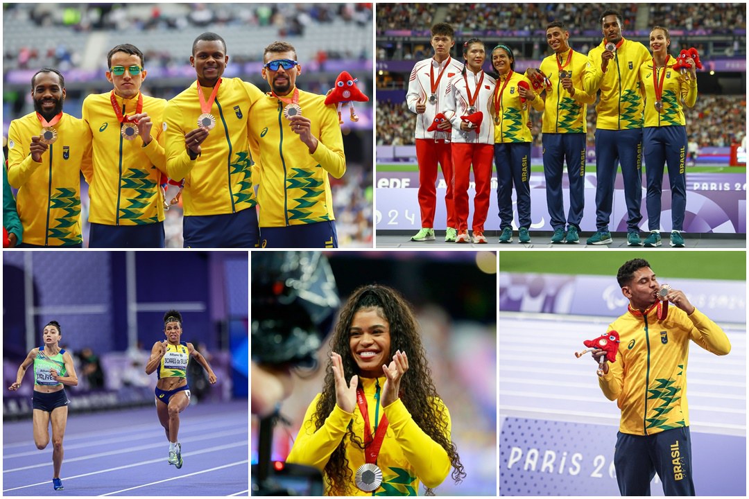 Das dez conquistas do país nesta terça, sete vieram no Estádio Olímpico, incluindo dois ouros com duas dobradinhas. País chega a  48 medalhas e 14 ouros, na quarta posição. Futebol de cegos e goalball avançam para a semi
