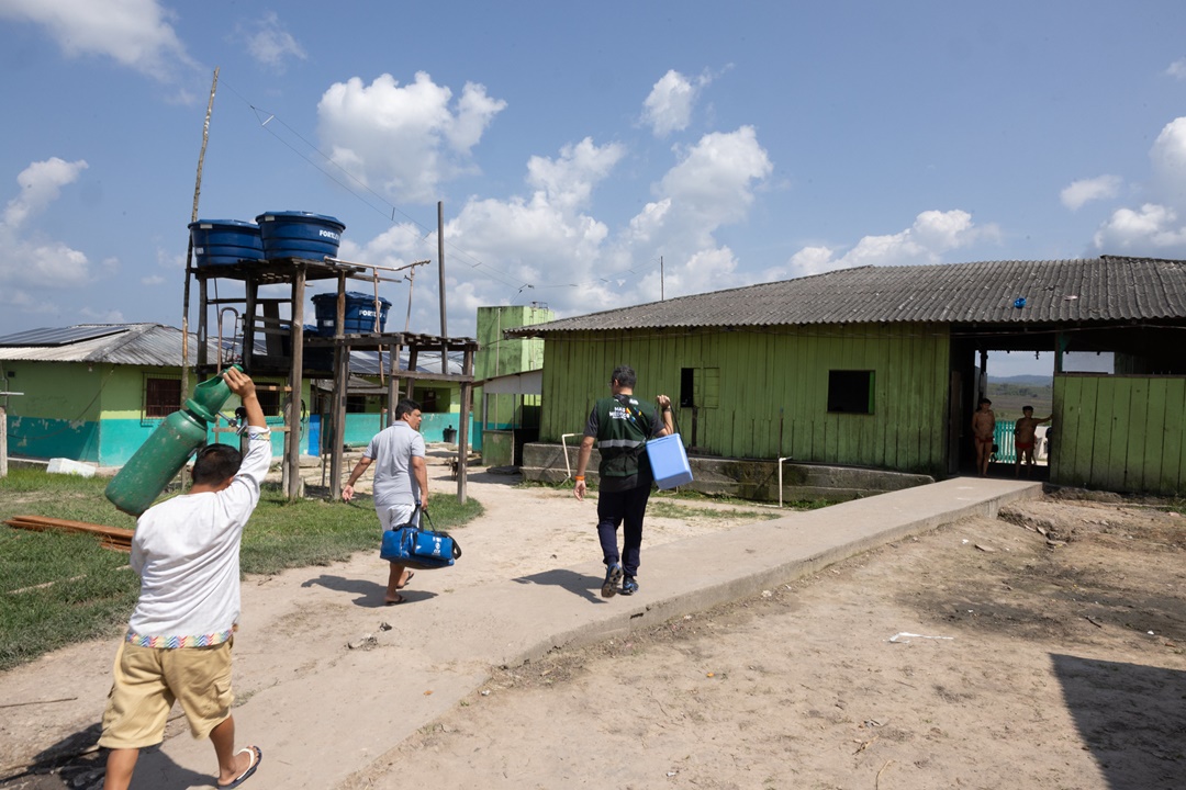 Presença do Mais Médicos na comunidade indígena Yanomami em Surucucu (RR). Foto: Min. Saúde