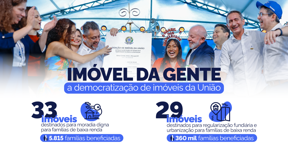 imóveis destinados para moradia digna para famílias de baixa renda e imóveis destinados para regularização fundiária