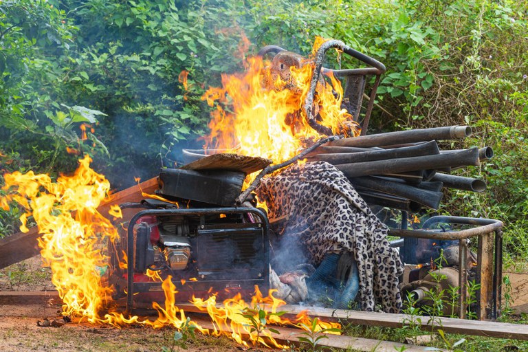 Garimpo ilegal na Terra Indígena Kayapó