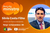 Silvio Costa Filho detalha recorde na aviação, novas concessões e entregas para a COP30 no "Bom dia, Ministro" desta terça (4)