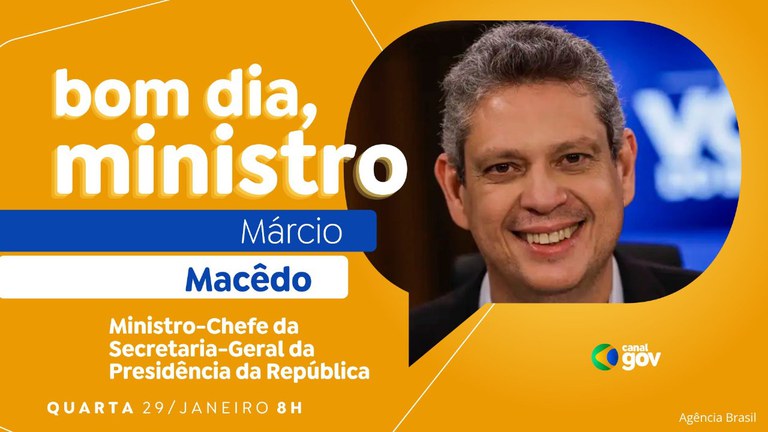 Márcio Macêdo aborda participação social na COP30 e no Acordo do Rio Doce durante “Bom Dia, Ministro” desta quarta (29)