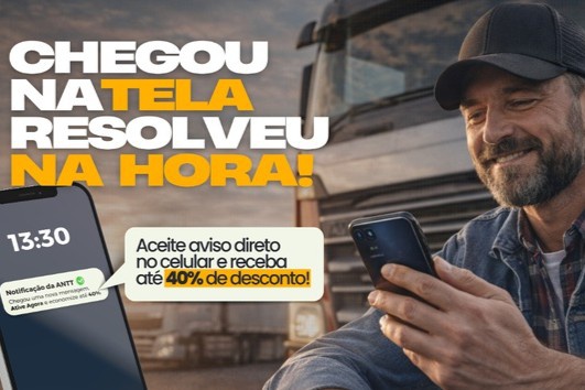 Governo do Brasil reduz em 40% o valor de multas para transportadores que ativem notificações eletrônicas pelo gov.br
