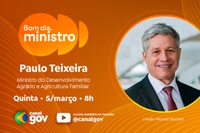 Paulo Teixeira destaca importância da reforma agrária no debate internacional no programa “Bom Dia, Ministro” desta quinta (5)