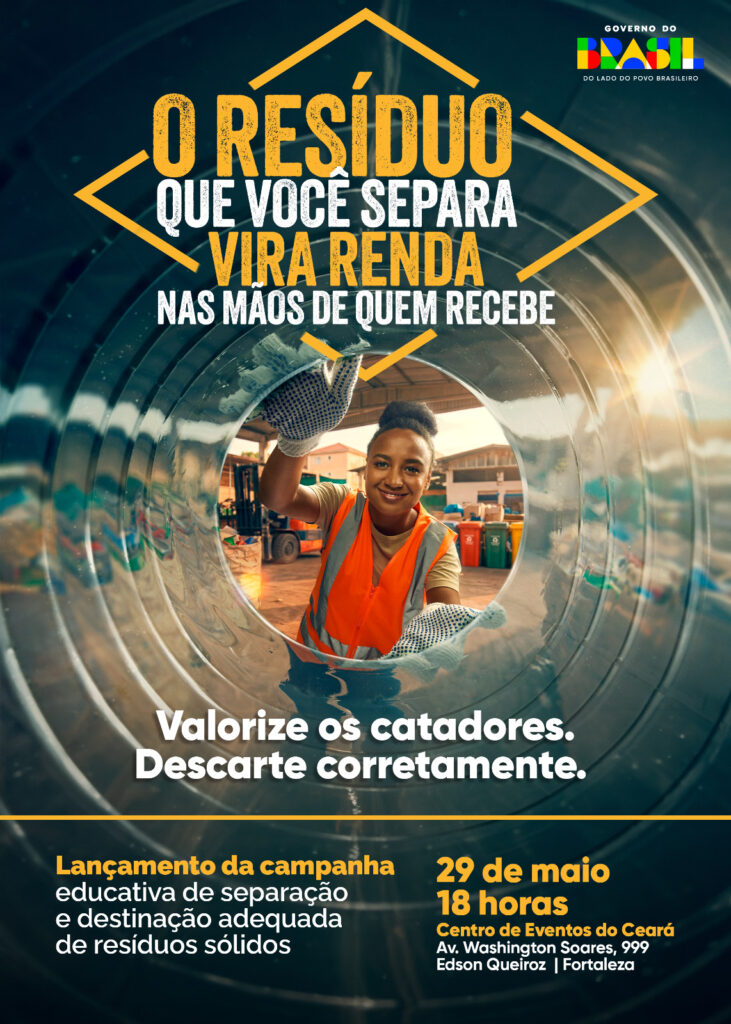 Campanha nacional sobre separação e destinação adequada de resíduos sólidos