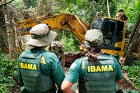 Operação conjunta apreende escavadeiras e prende garimpeiros ilegais na Terra Indígena Sararé (MT)