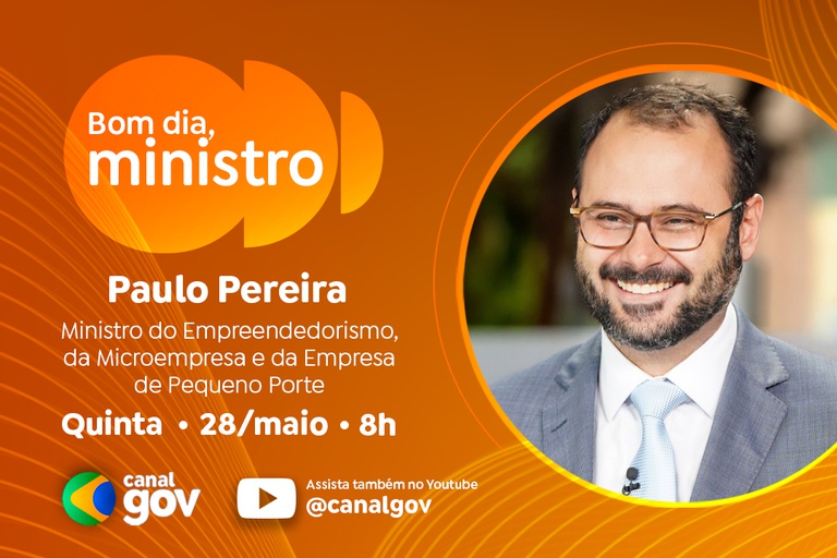 Paulo Pereira aborda fim da escala 6x1, Desenrola Empresas e Contrata+Brasil no “Bom Dia, Ministro” desta quinta-feira (28)