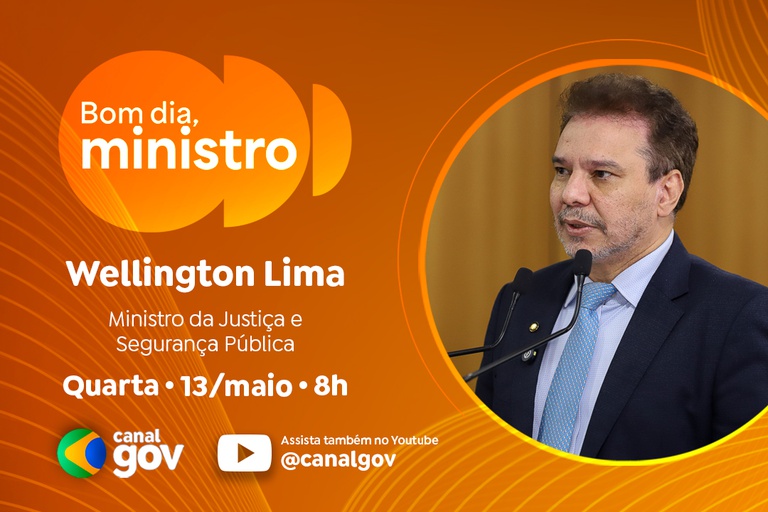 Wellington Lima detalha o Programa Brasil Contra o Crime Organizado no “Bom Dia, Ministro” desta quarta (13/5)