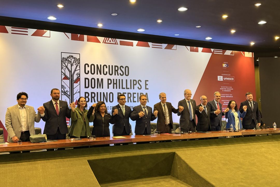 Em Brasília, ministro da Secom/PR, Sidônio Palmeira, lamentou discursos de ódio contra o indigenista e o jornalista assassinados em 2022 e reafirmou o compromisso com o enfrentamento ao crime organizado na Amazônia