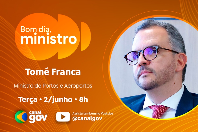 Tomé Franca detalha medidas para redução das tarifas aéreas e ampliação da aviação no “Bom Dia, Ministro” desta terça (2/6)