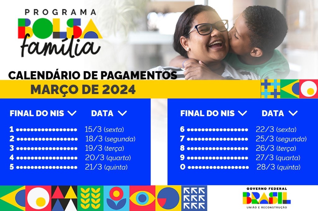 Calendário de pagamentos do Bolsa Família em março de 2024