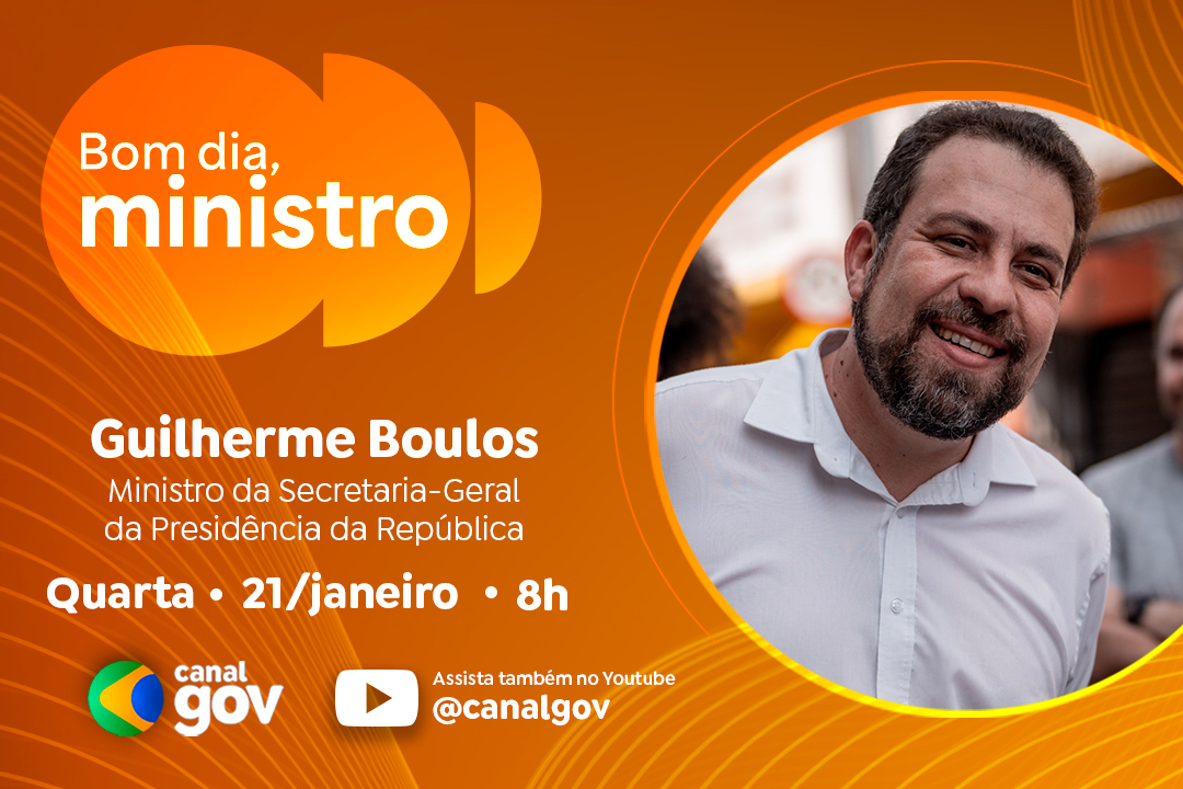 Ministro da SG/PR, Guilherme Boulos