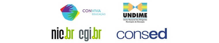 Barra com marcas das organizações apoiadoras