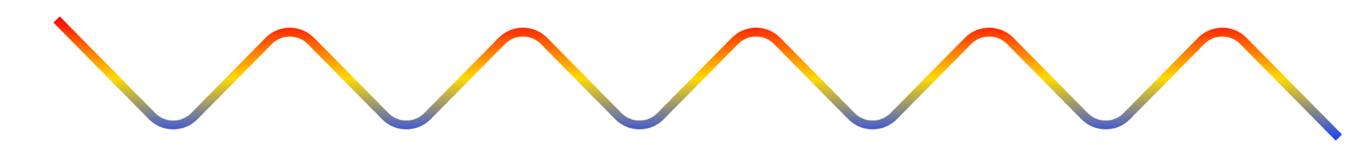Grafismo ondulado lateral ao título