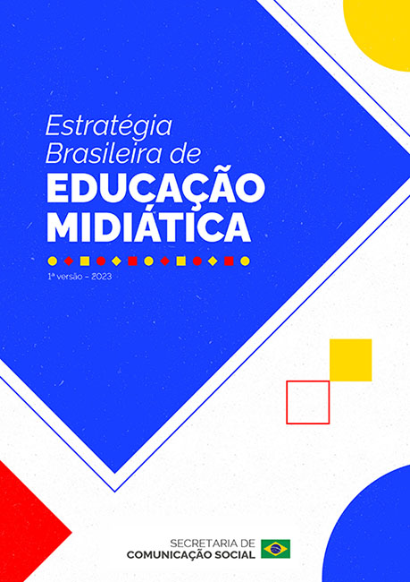 Capa da 1ª versão da Estratégia Brasileira de Educação Midiática, 2023