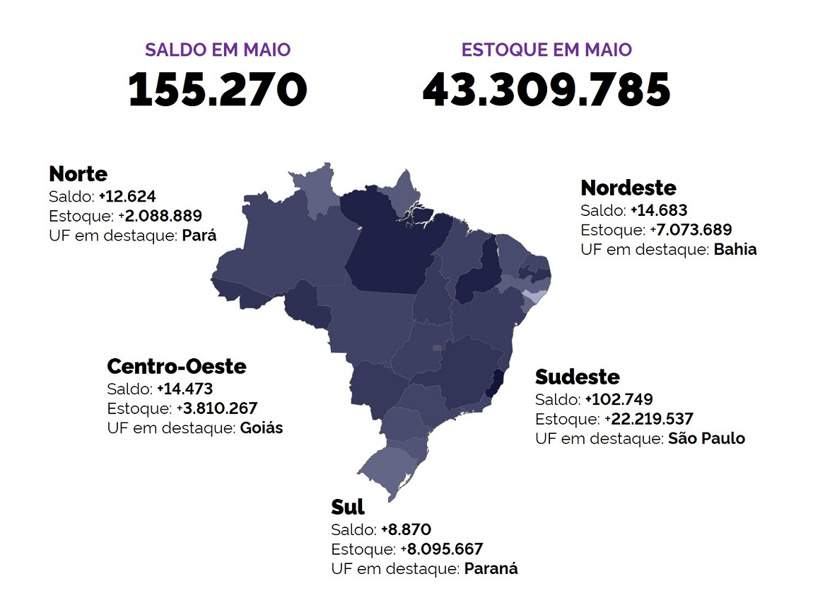 Caged - Maio de 2023 - Infográfico