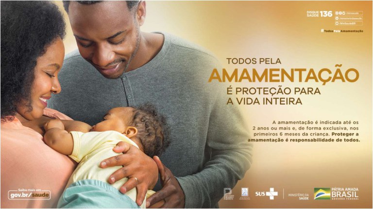 Campanha incentiva o aleitamento materno no Brasil