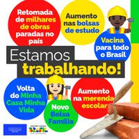 O Governo Federal está trabalhando em frentes estratégicas para melhorar a vida de milhões de brasileiros
