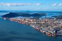 Vista aérea do Porto de Paranaguá