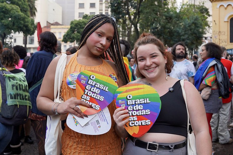 Campanha “O Brasil é de Todas as Cores” na 29ª Parada do Orgulho LGBTQIA+ de São Paulo