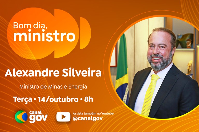 Alexandre Silveira aborda gratuidade na energia elétrica e no gás de cozinha para a população no “Bom Dia, Ministro”
