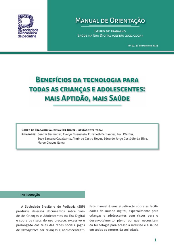 Benefícios da tecnologia para todas as crianças e adolescentes: mais aptidão, mais saúde