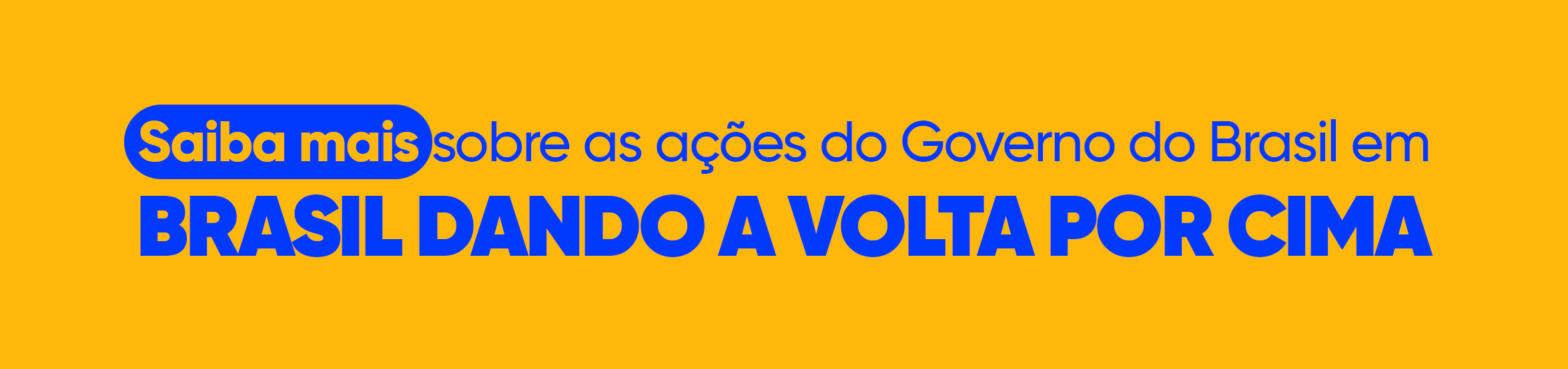 imagem de apoio para acesso ao folder "Brasil dando a volta por cima" em PDF