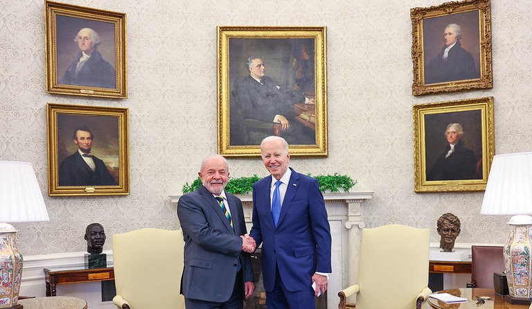 Presidente Lula e Joe Biden, presidente dos EUA
