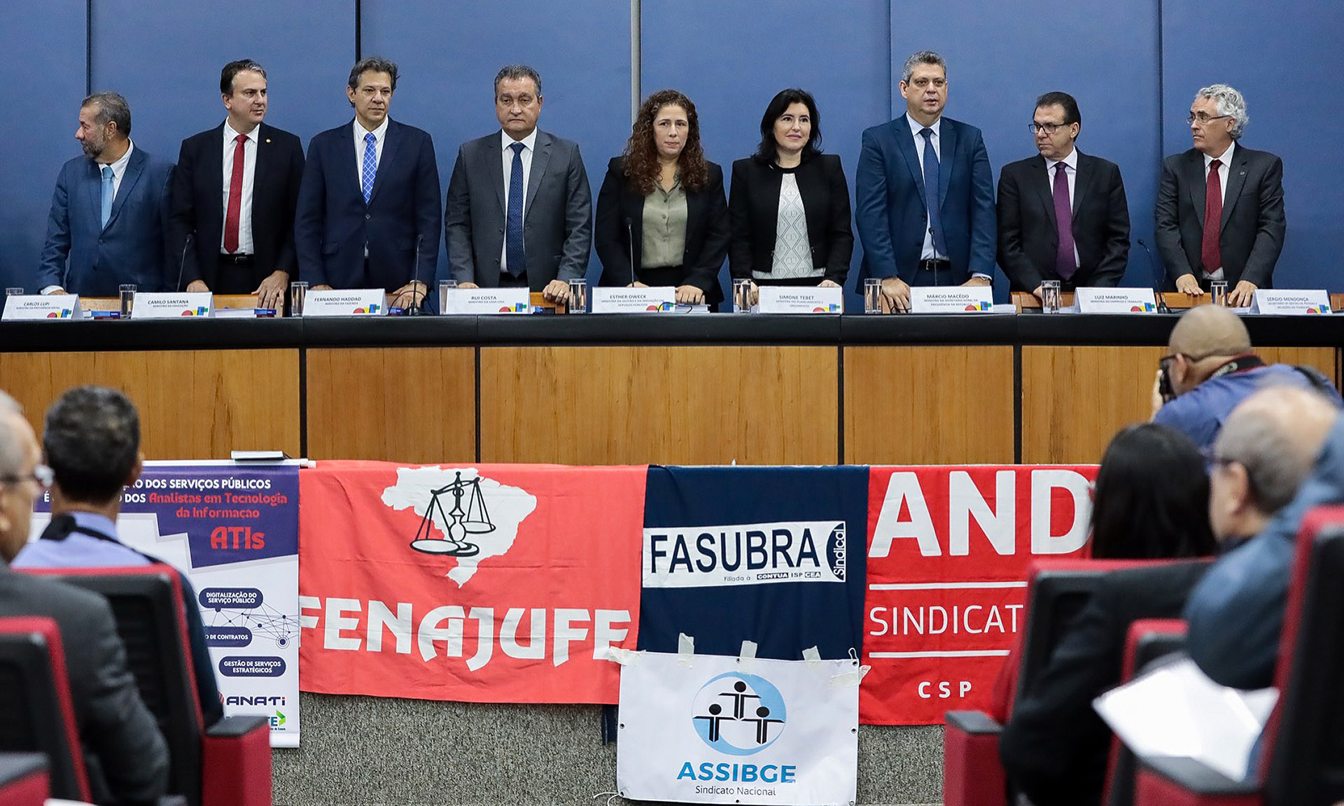 Ministro da Secretaria-Geral, Márcio Macêdo participou da solenidade de relançamento e integra Mesa Nacional de Negociação