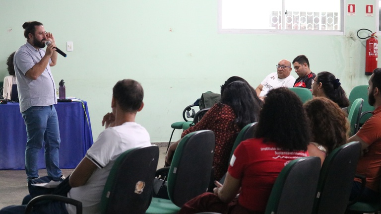 Oficina sobre parcerias realizada em Tefé (AM). Foto: DPSC | SGPR