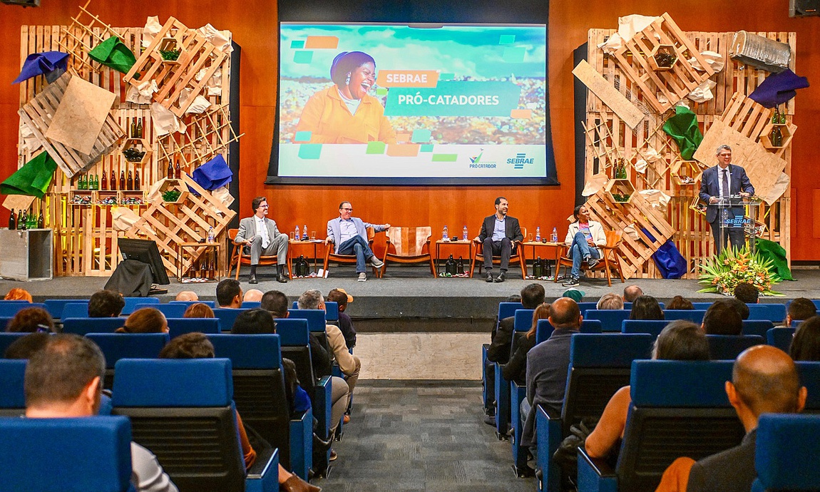 Evento é uma iniciativa do Sebrae, que é parceiro da Secretaria-Geral da Presidência da República, na execução do programa voltado à cadeia produtiva da reciclagem