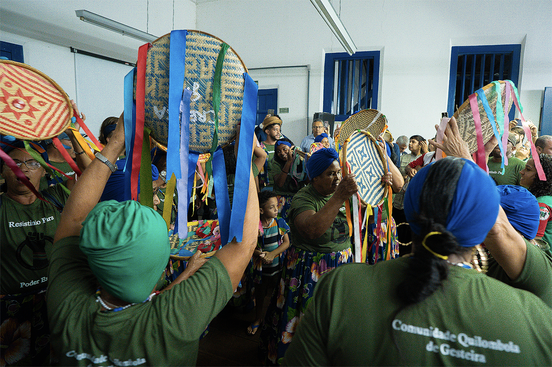 Lideranças quilombolas participaram das reuniões e ouviram as explicações do Governo Federal em relação ao recebimento de indenização, entre outras questões