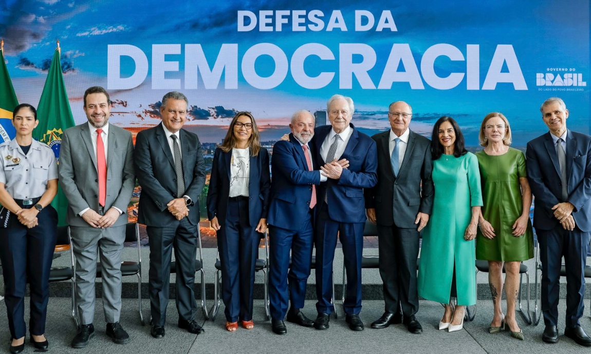 O evento relembrou os atos antidemocráticos ocorridos em 8 de janeiro de 2023