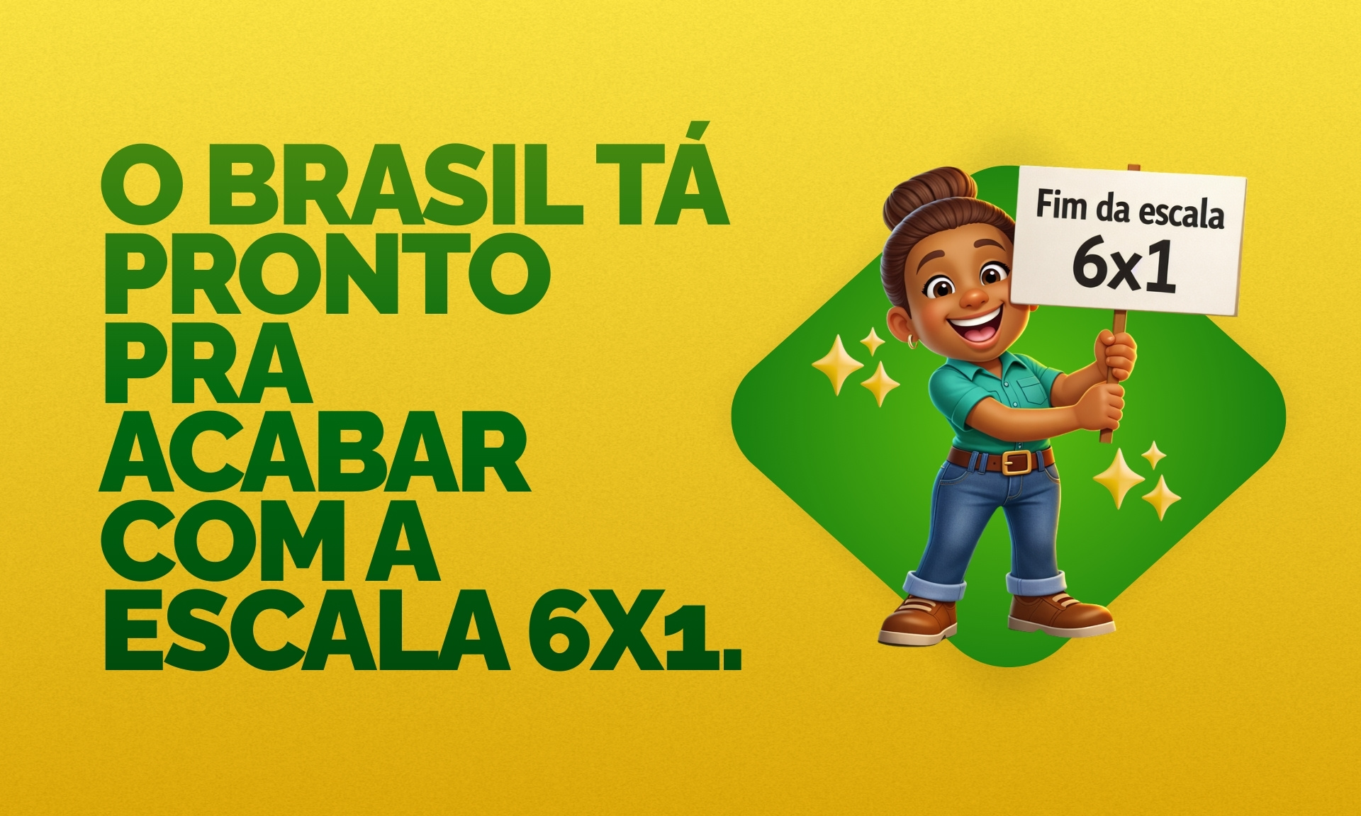 O Brasil está pronto para acabar com a escala 6 X 1