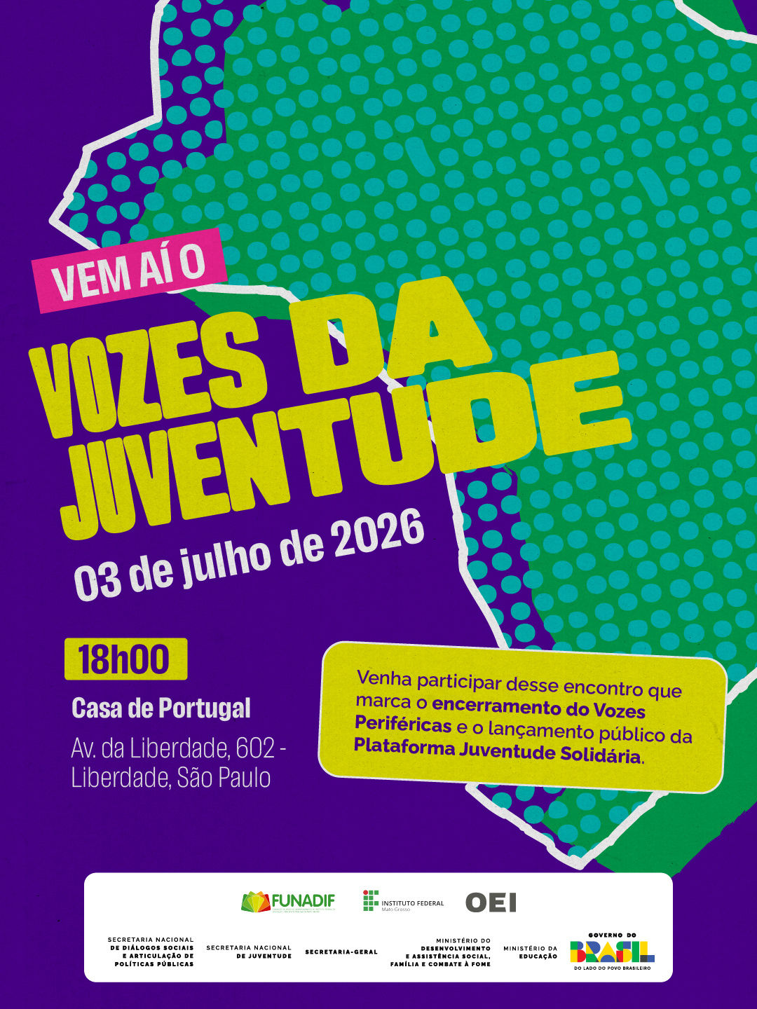 São Paulo recebe encontro que reúne jovens de todo o país para celebrar iniciativas das periferias e incentivar a atuação voluntária