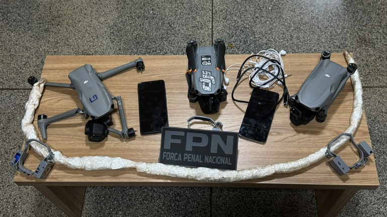 FPN e Polícia Penal de MS apreendem mais três drones na Máxima de Campo Grande (2).jpeg