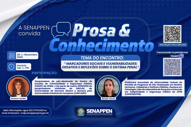 Inscrições abertas para a última edição do Prosa & Conhecimento de 2025