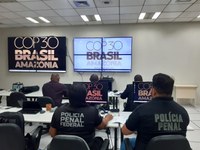 Polícia Penal Federal atua no Centro de Inteligência Integrado durante a COP30 em Belém