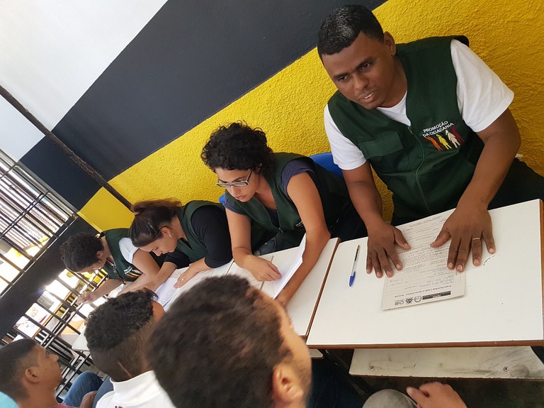 Atendimento da equipe de documentação.