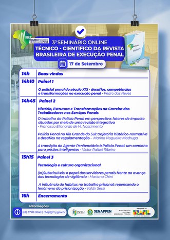 Programação do dia 17