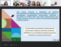 Webinário reúne participantes para debate sobre diversidade e inclusão