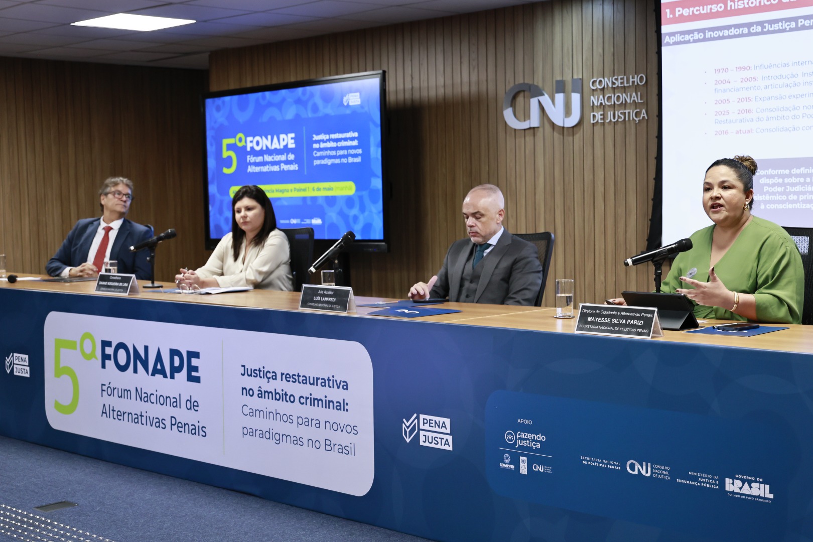SENAPPEN participa do 5º Fórum Nacional de Alternativas Penais e reforça debate sobre Justiça Restaurativa