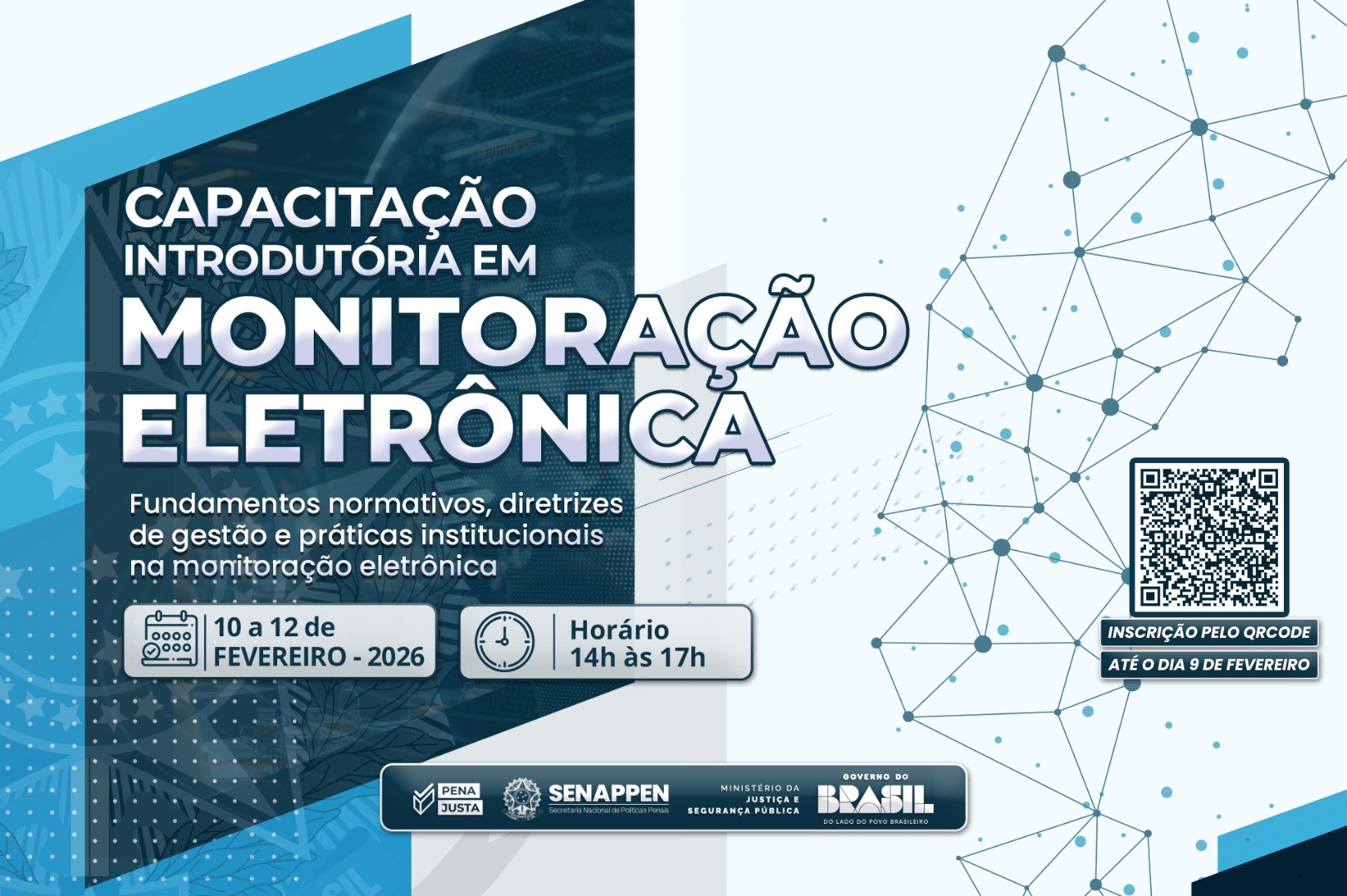 Capacitação Introdutória em Monitoração Eletrônica acontece de 10 a 12 de fevereiro
