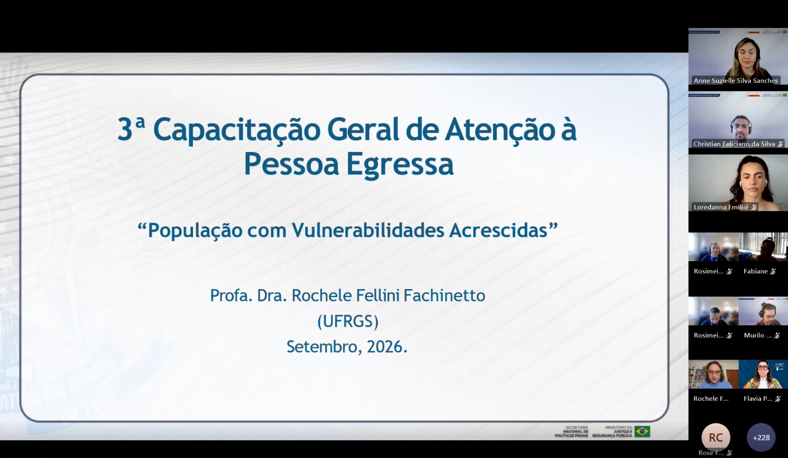 Capacitação aborda atendimento a pessoas egressas em situação de vulnerabilidade