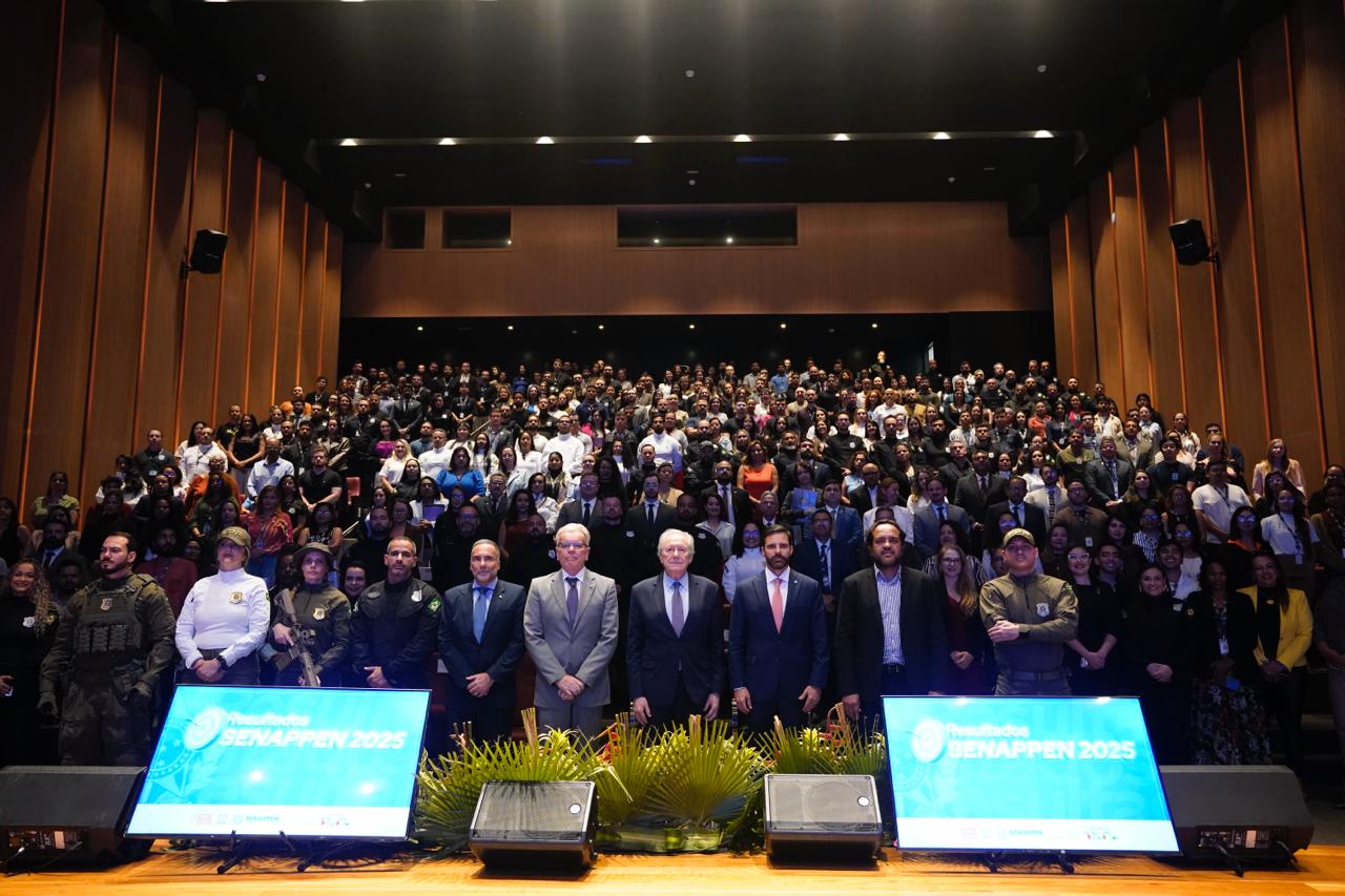 Ministro Ricardo Lewandowski destaca papel dos servidores penais na segurança pública durante o evento Resultados SENAPPEN 2025